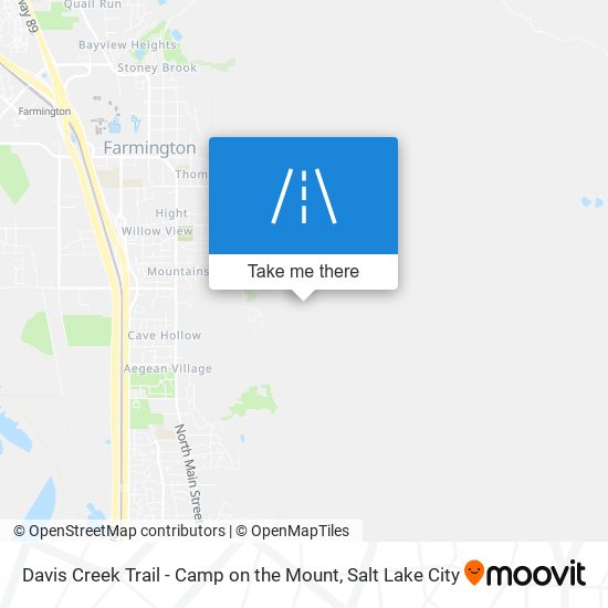 Davis Creek Trail - Camp on the Mount map