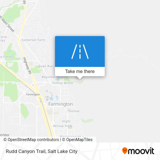 Rudd Canyon Trail map