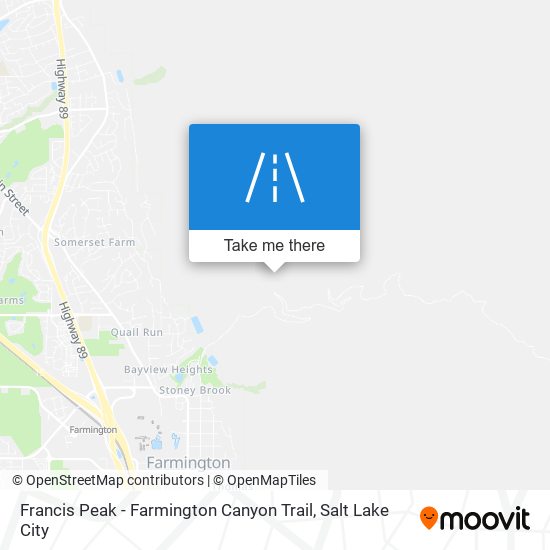 Francis Peak - Farmington Canyon Trail map