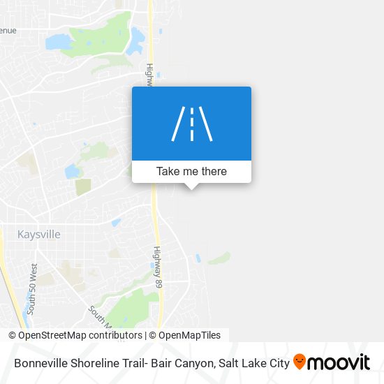 Bonneville Shoreline Trail- Bair Canyon map