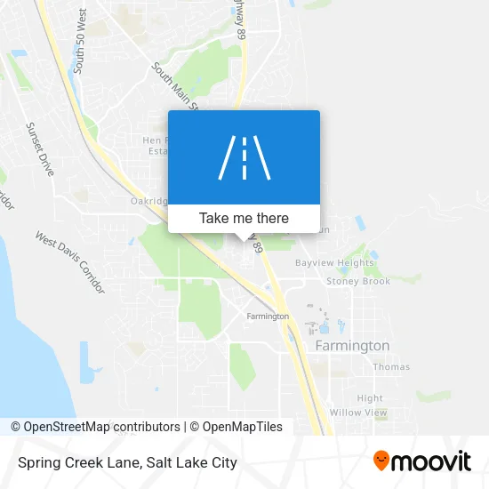 Spring Creek Lane map