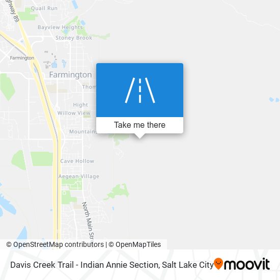 Davis Creek Trail - Indian Annie Section map