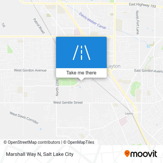 Marshall Way N map