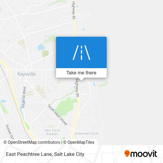 East Peachtree Lane map