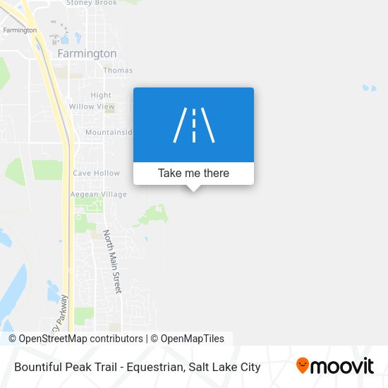 Bountiful Peak Trail - Equestrian map