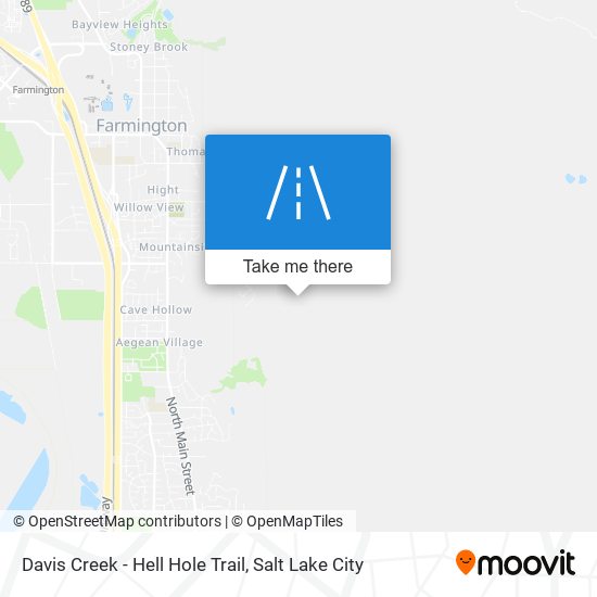 Davis Creek - Hell Hole Trail map