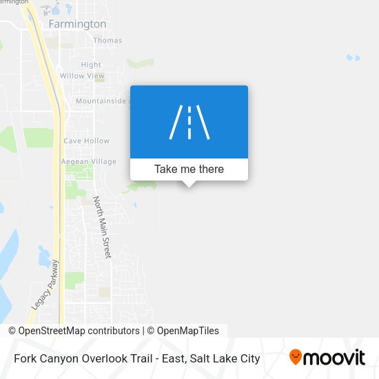 Mapa de Fork Canyon Overlook Trail - East