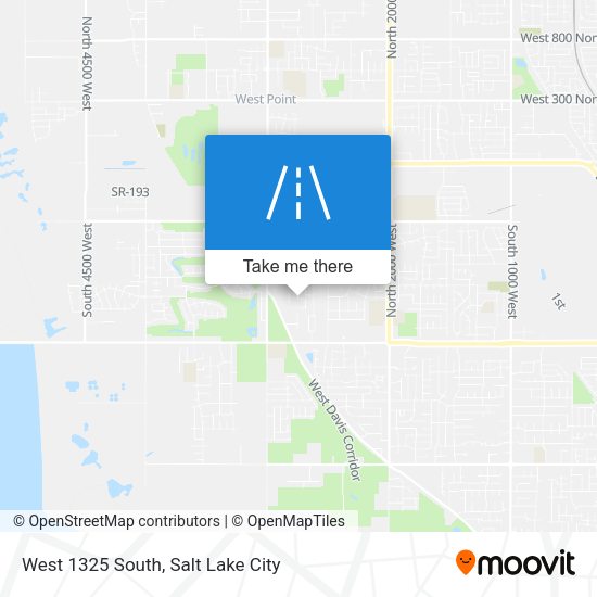 Mapa de West 1325 South