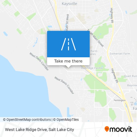 West Lake Ridge Drive map