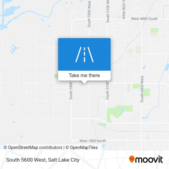South 5600 West map