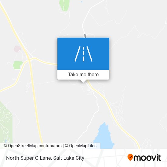 North Super G Lane map