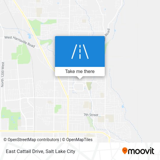 East Cattail Drive map