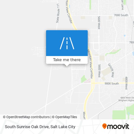 South Sunrise Oak Drive map