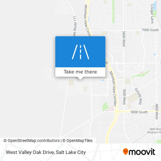 Mapa de West Valley Oak Drive