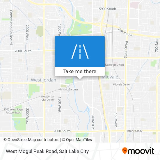 West Mogul Peak Road map