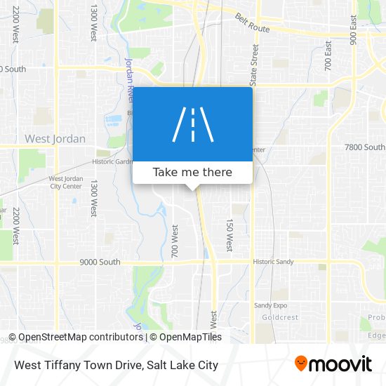 Mapa de West Tiffany Town Drive