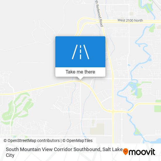 Mapa de South Mountain View Corridor Southbound