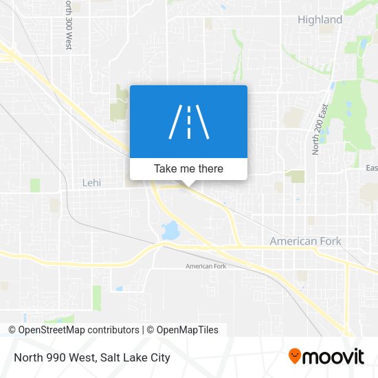 Mapa de North 990 West