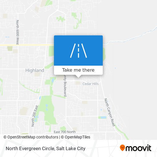 North Evergreen Circle map