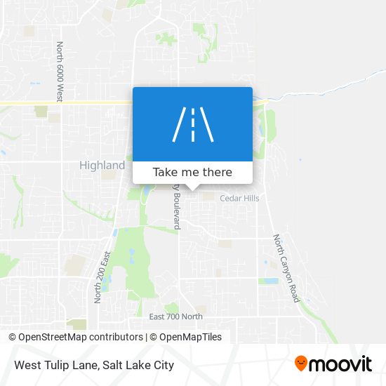 Mapa de West Tulip Lane