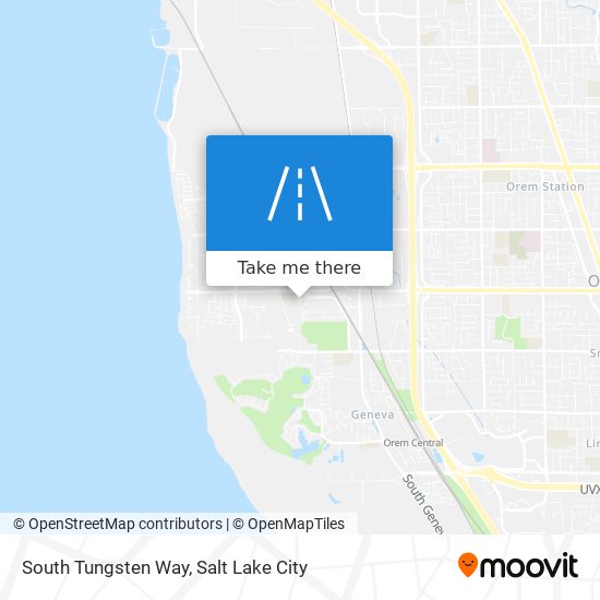 South Tungsten Way map