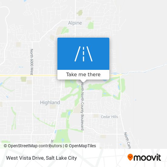 West Vista Drive map