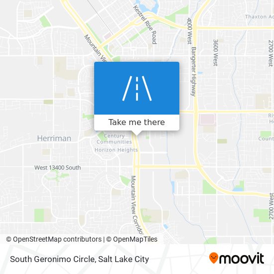 South Geronimo Circle map