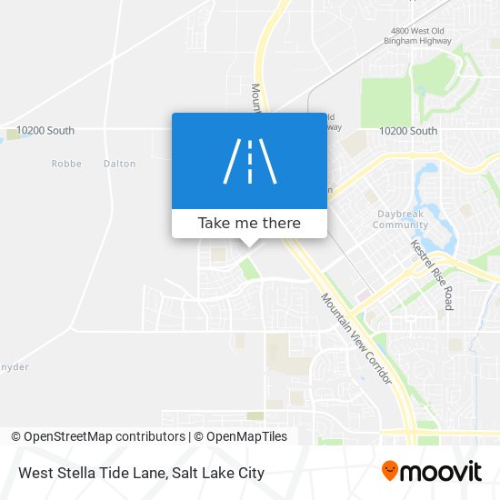 West Stella Tide Lane map