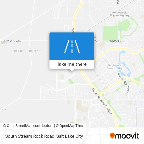 South Stream Rock Road map