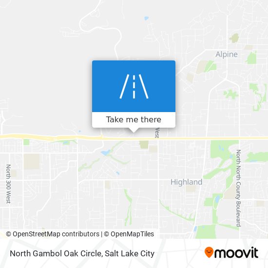 Mapa de North Gambol Oak Circle