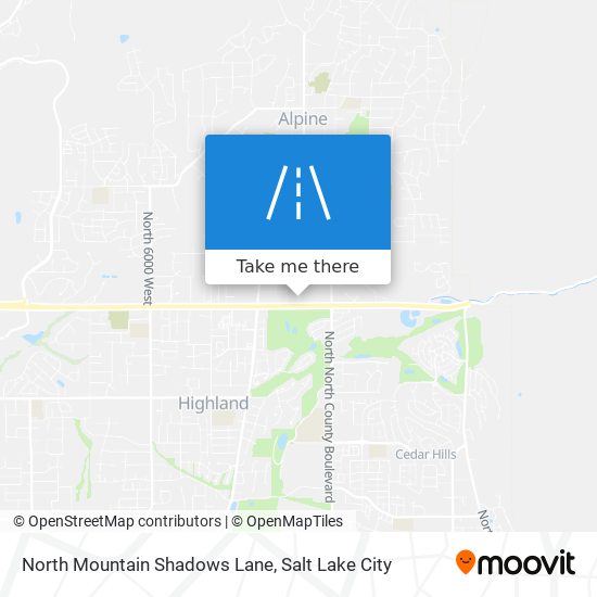 North Mountain Shadows Lane map