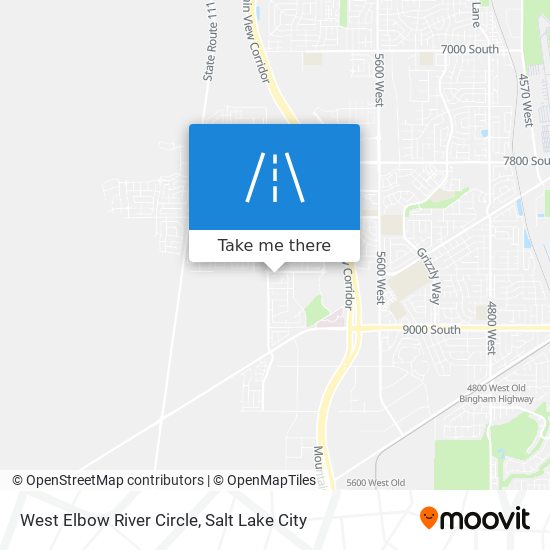 Mapa de West Elbow River Circle