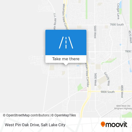 West Pin Oak Drive map