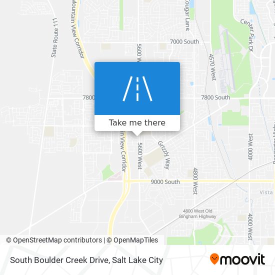 South Boulder Creek Drive map