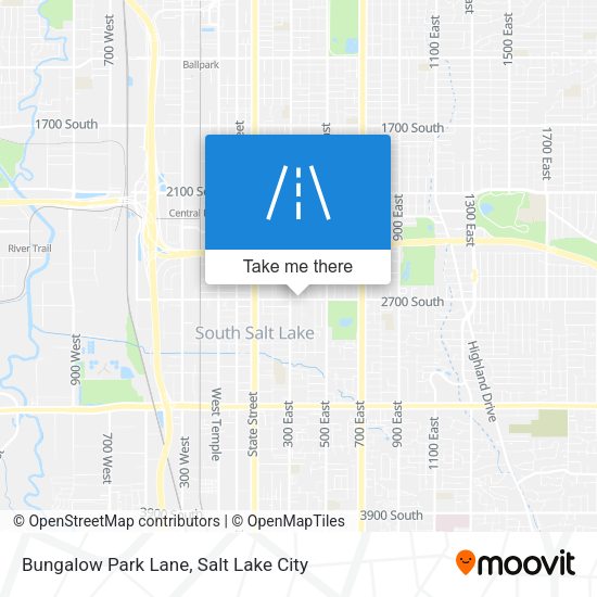 Bungalow Park Lane map