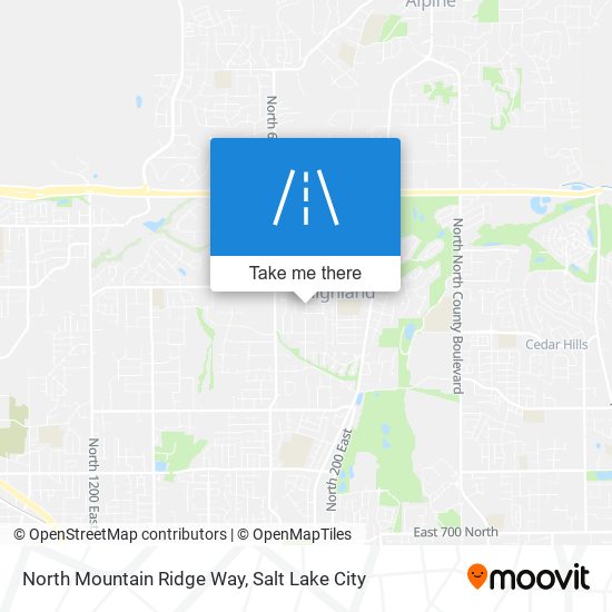 Mapa de North Mountain Ridge Way