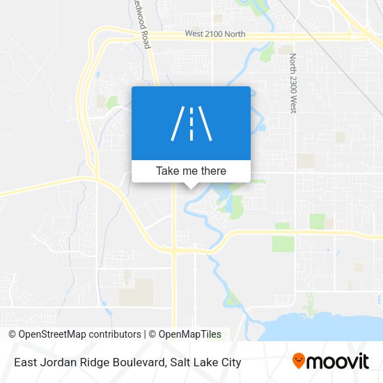 East Jordan Ridge Boulevard map