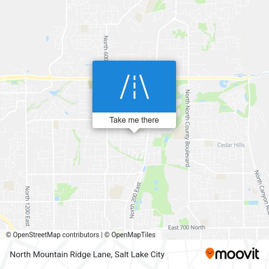 North Mountain Ridge Lane map