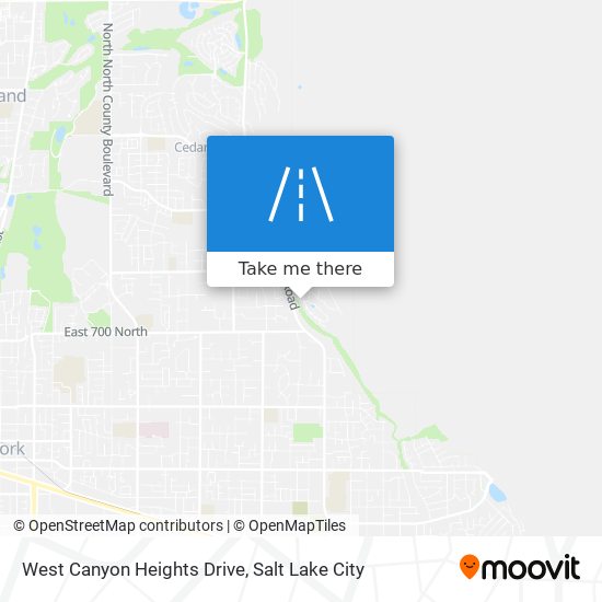 West Canyon Heights Drive map
