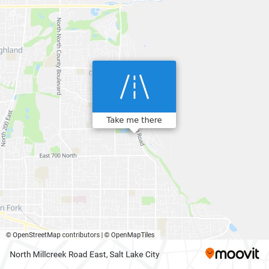 North Millcreek Road East map