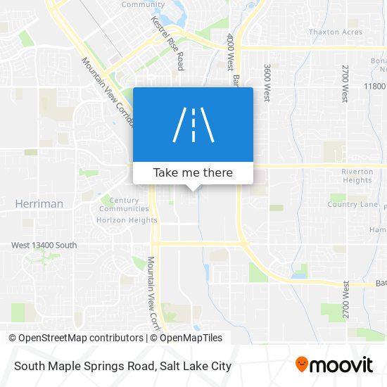 South Maple Springs Road map