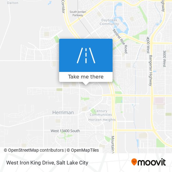 West Iron King Drive map