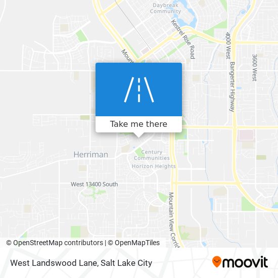 West Landswood Lane map