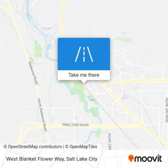 West Blanket Flower Way map