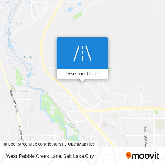 Mapa de West Pebble Creek Lane