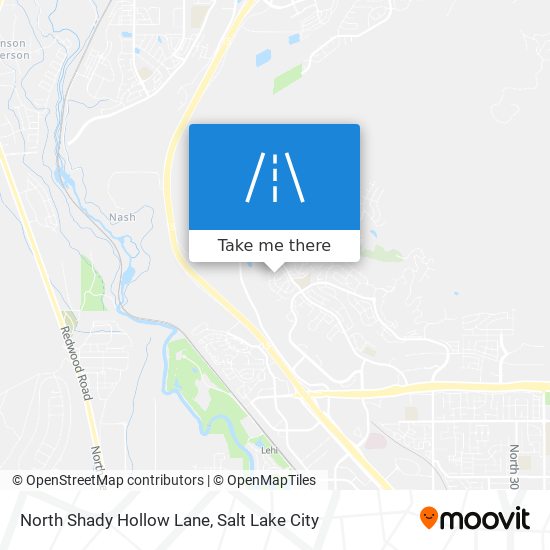 North Shady Hollow Lane map