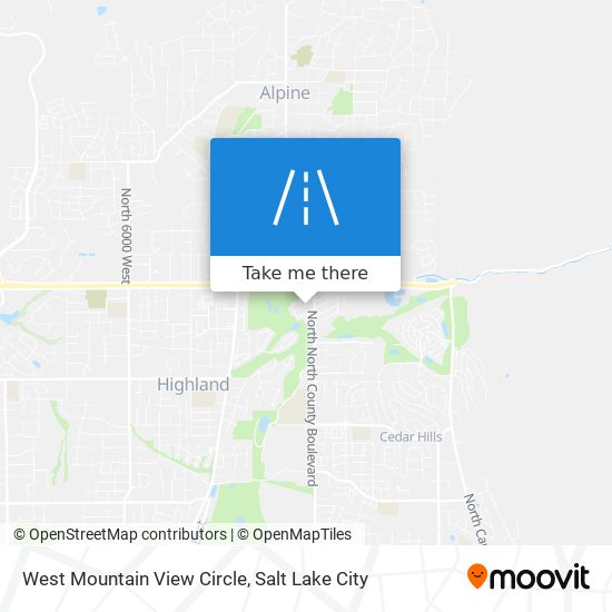 Mapa de West Mountain View Circle