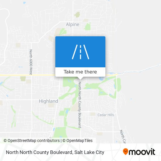 North North County Boulevard map