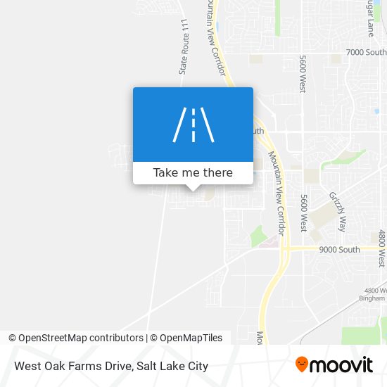 West Oak Farms Drive map