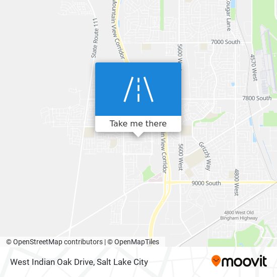 West Indian Oak Drive map